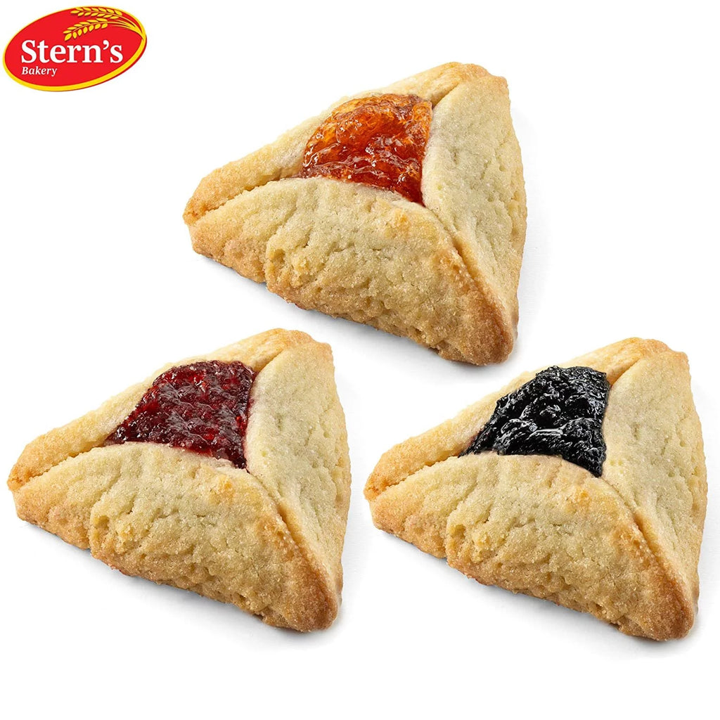 Stern's Bakery Hamentaschen Cookies, Apricot Raspberry & Prune Filling, Dairy & Nut Free, 21 oz R915315