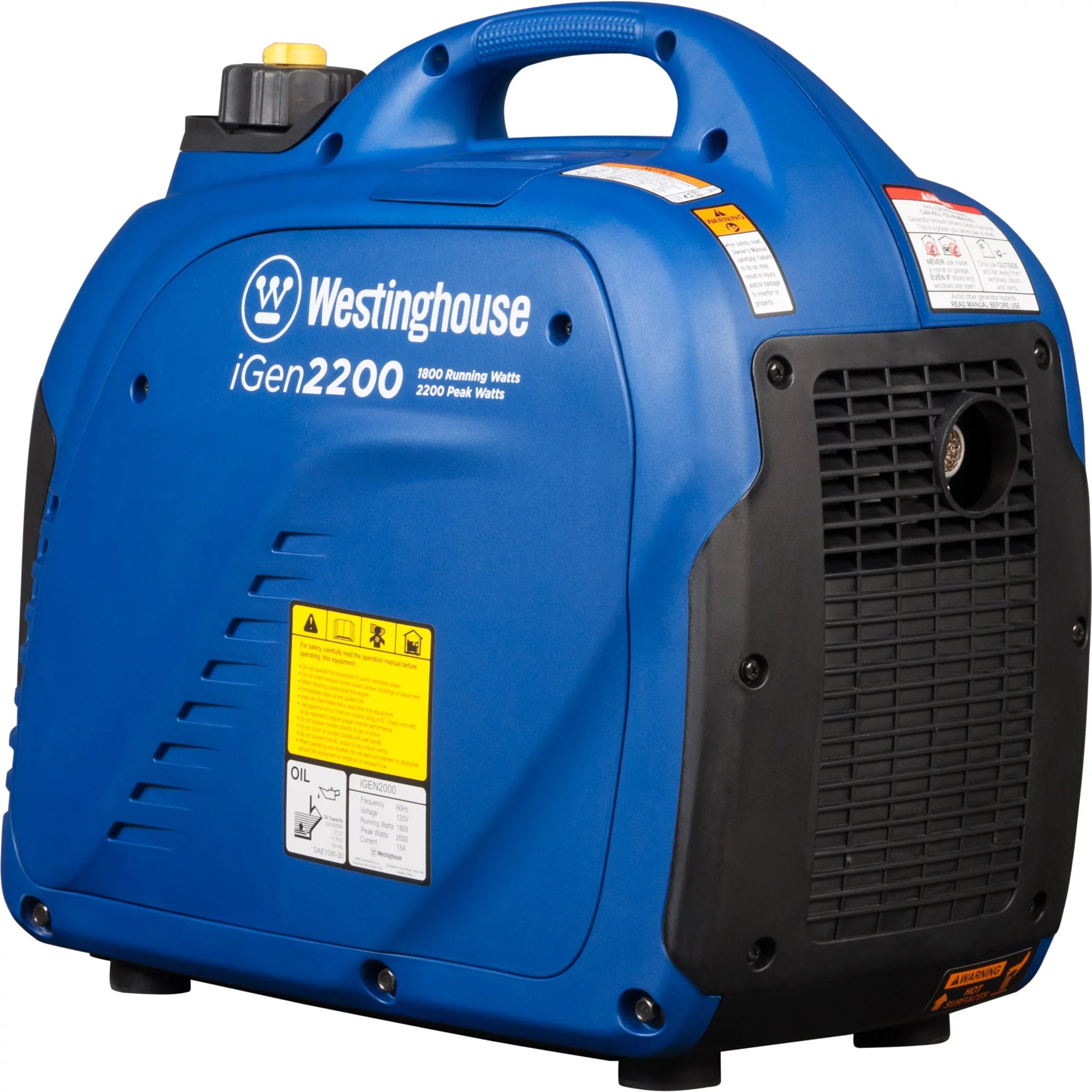 Westinghouse 2200 Peak Watt Portable Inverter Generator Y567087