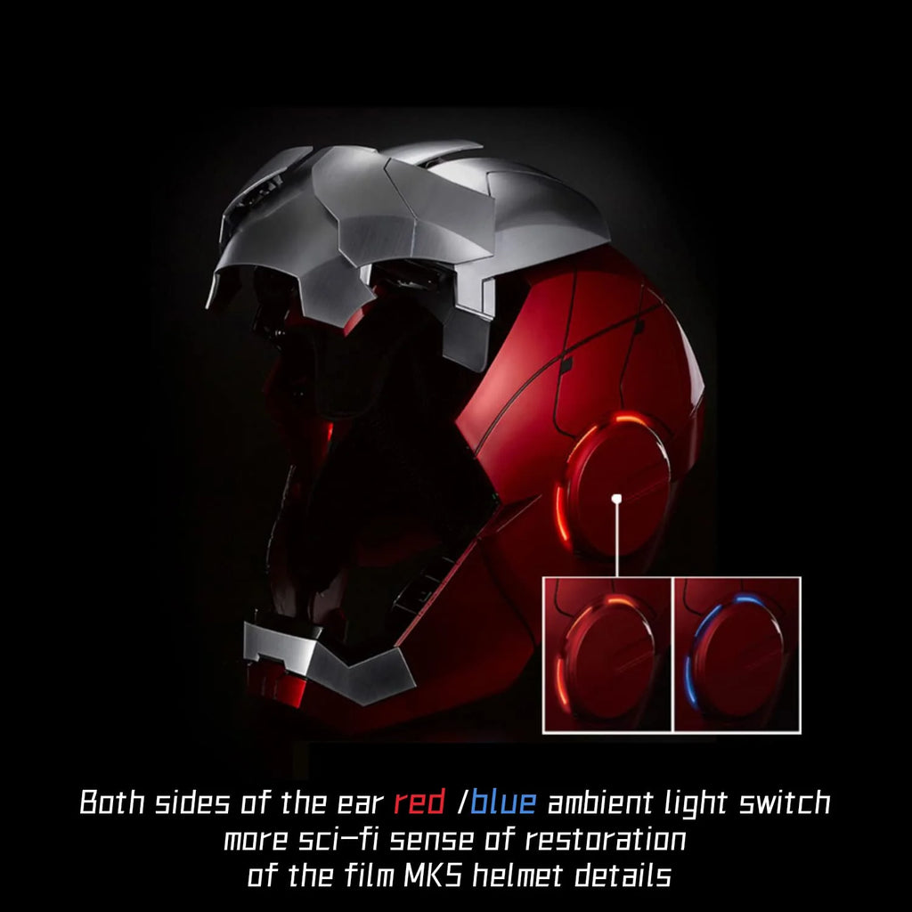 Farontor Iron Man Mark 5 Helmet Wearable Mask with LED Eyes Z7935