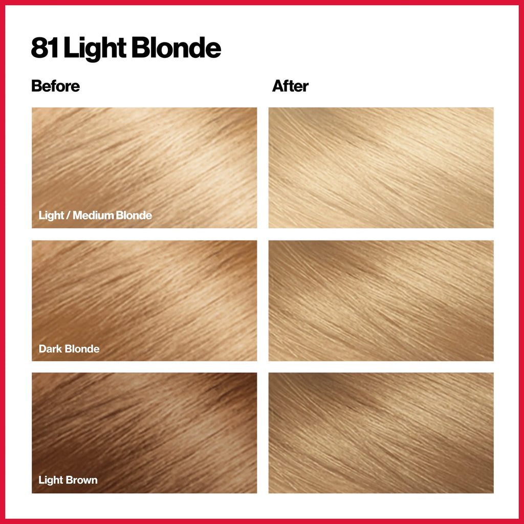 Revlon ColorSilk Permanent Hair Color, 81 Light Blonde E75631