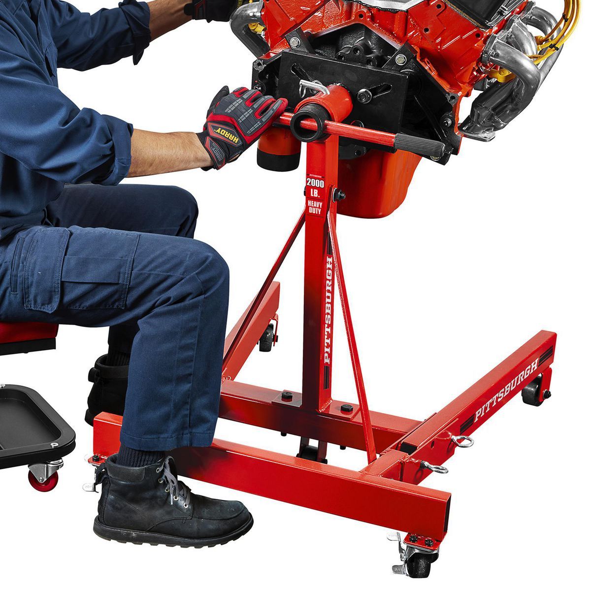 PITTSBURGH 2000 lb. Foldable Engine Stand J1239