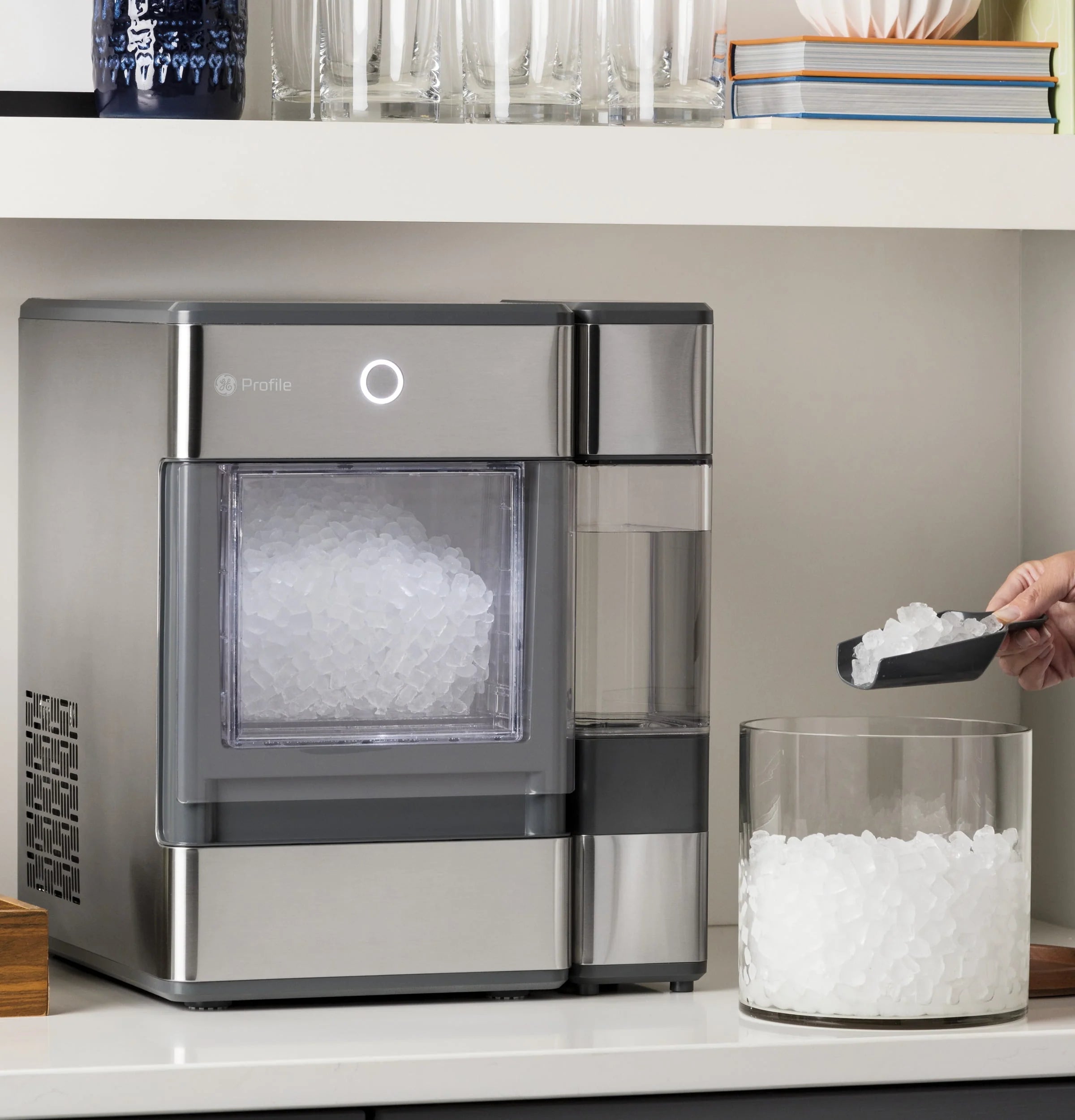GE Profile Opal Nugget Ice Maker with Side Tank, Stainless Steel L705