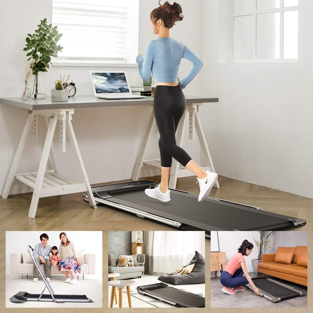 RHYTHM FUN 2-in-1 Folding Under Desk Treadmill with Remote F692