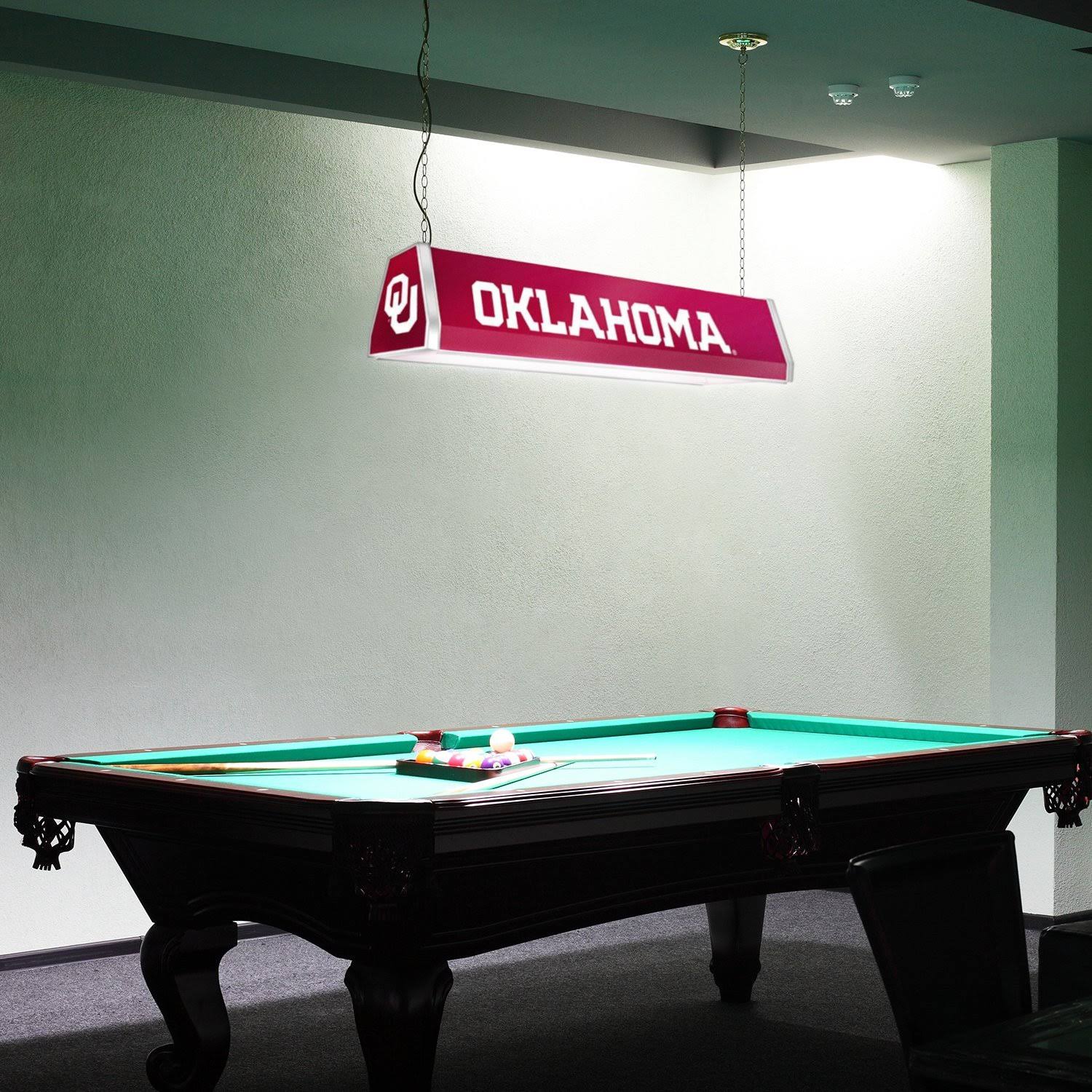 Oklahoma Sooners 38x22 Standard Pool Table Light-Red V84588
