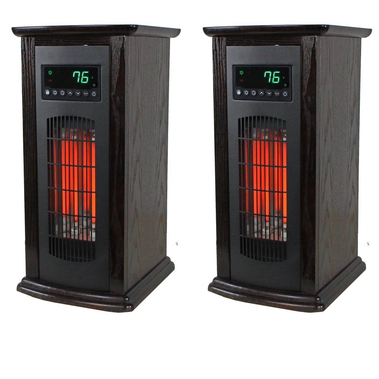 Lifesmart LifePro 3 Element Electric Infrared Quartz Tower Heater (Pair) P1780