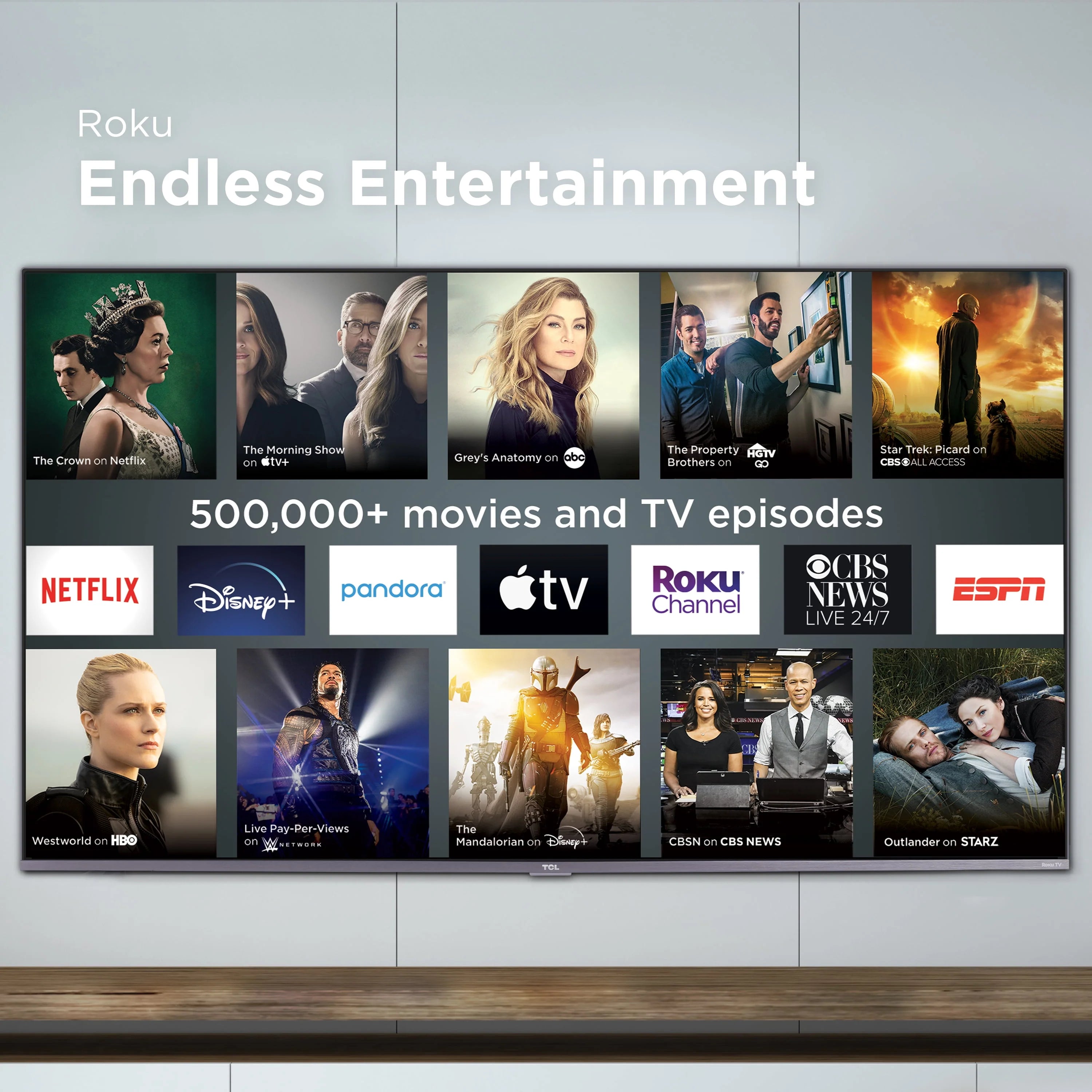 TCL 43" 4-Series 4K UHD HDR Roku Smart TV W9791