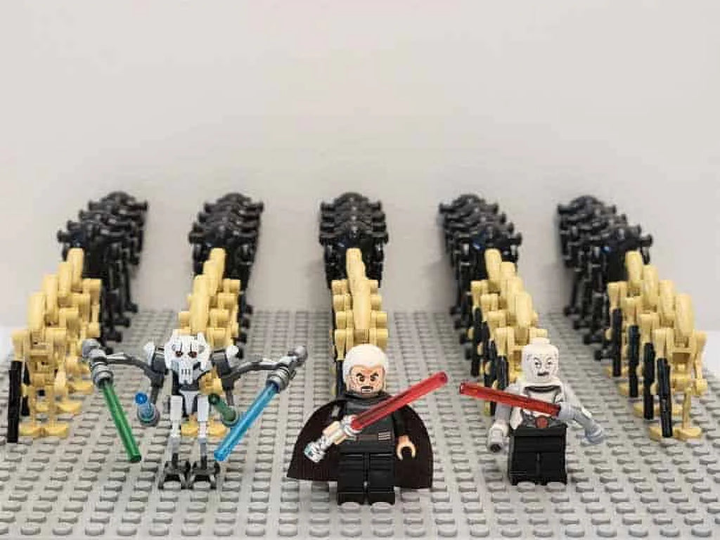 Star Wars Mandalorian Clone Wars Battle Minifigures General Grievous Obi Wan Kenobi Toys J49309