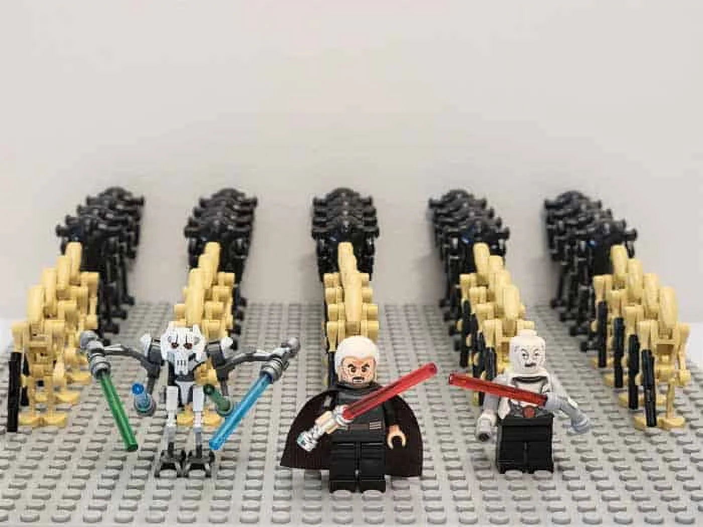 Star Wars Mandalorian Clone Wars Battle Minifigures General Grievous Obi Wan Kenobi Toys J49309