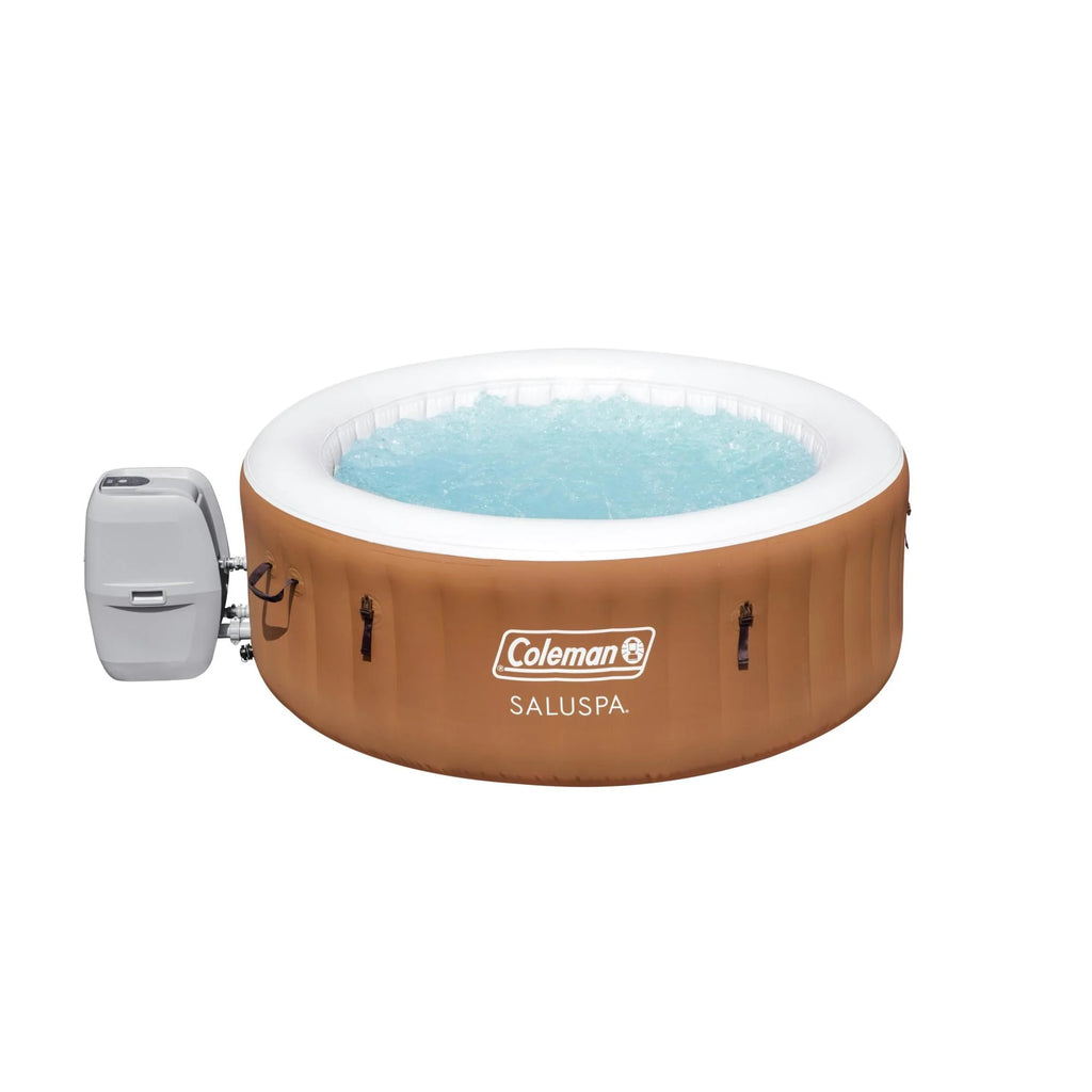 Coleman SaluSpa AirJet Inflatable Round Hot Tub, 60 Jets, Black D46266