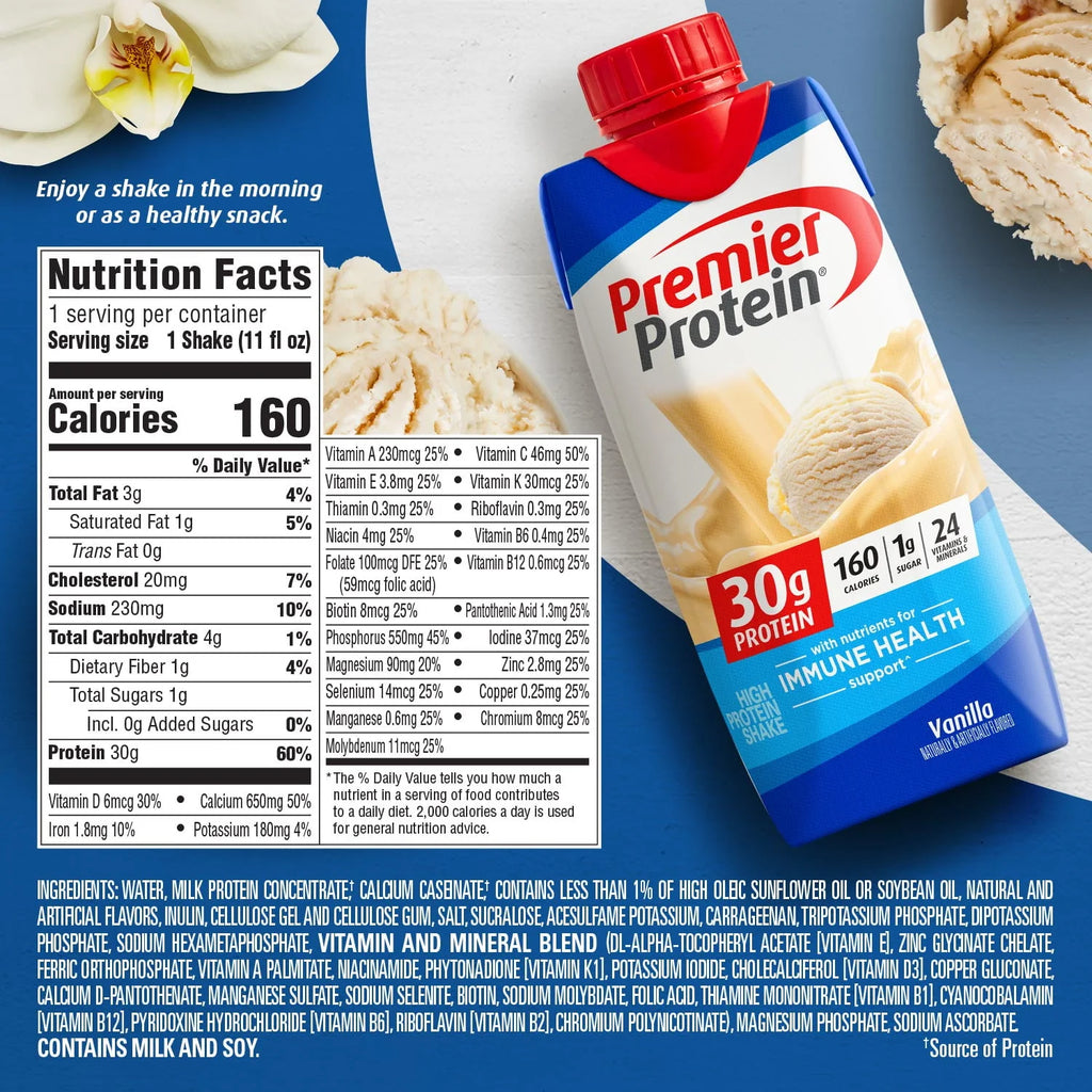 Premier Protein Shake, Chocolate, 11 fl oz, 12 Ct H339