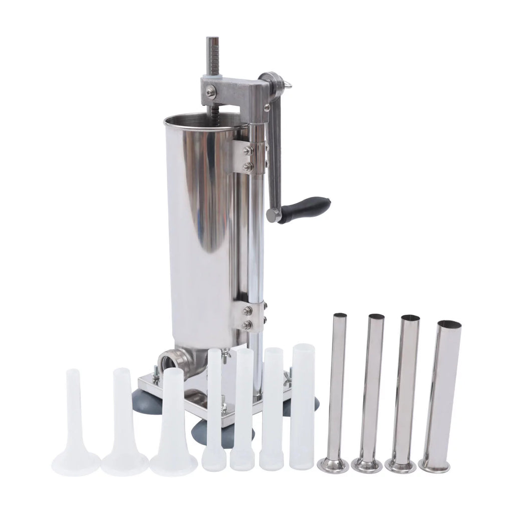 Miumaeov 3L Manual Sausage Stuffer Stainless Steel Vertical Sausage Maker C311156
