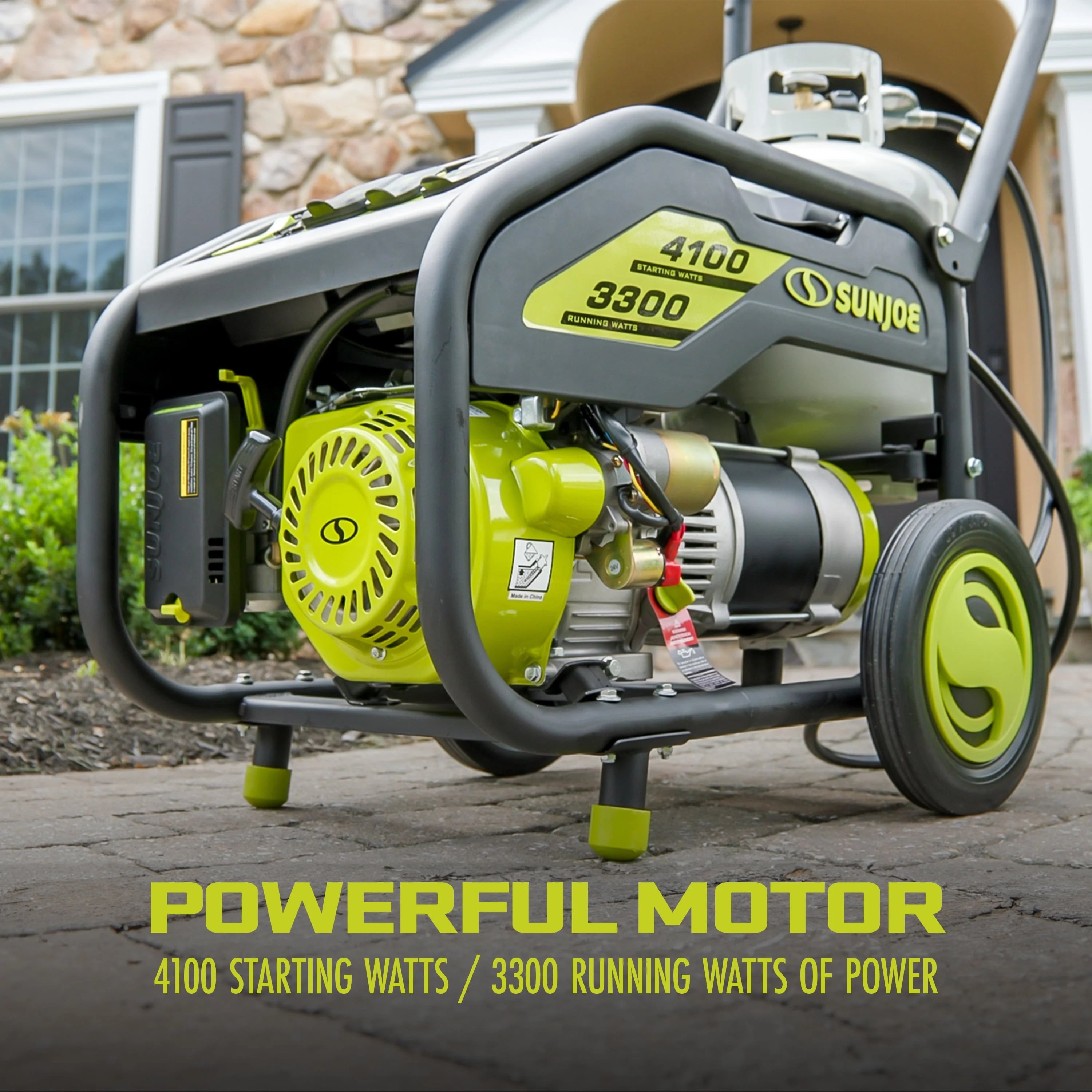Power Joe 4100-Watt Portable Propane Generator with Cover R173540