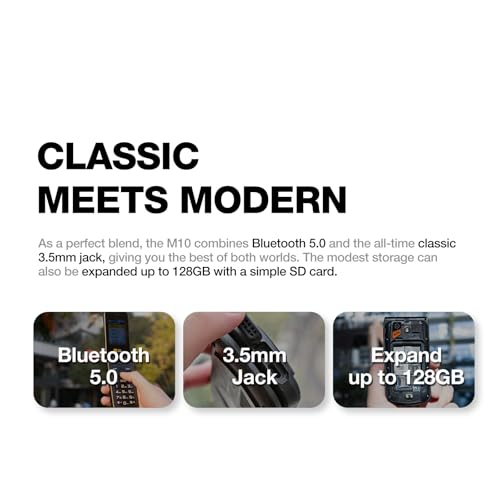 AGM M10 Rugged Flip Phone 4G, Waterproof & Drop-Proof, for T-Mobile N268638