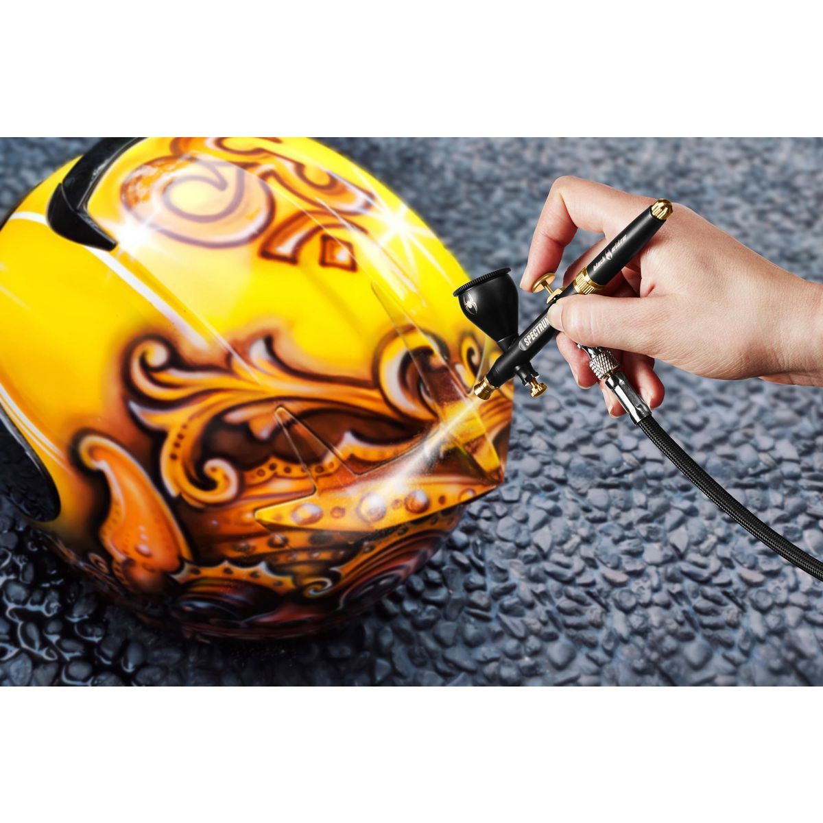 BLACK WIDOW BY SPECTRUM Dual-Action Airbrush, 0.2 mm & 0.3 mm W205226