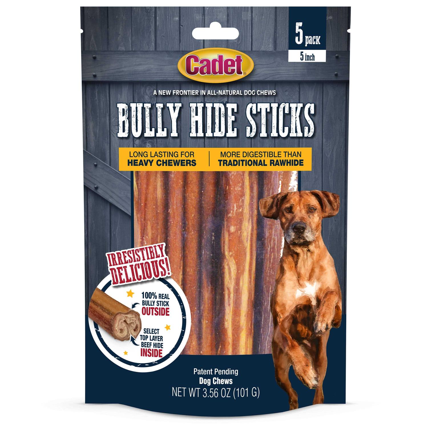 Cadet Bully Hide Sticks All-Natural Dog Chews