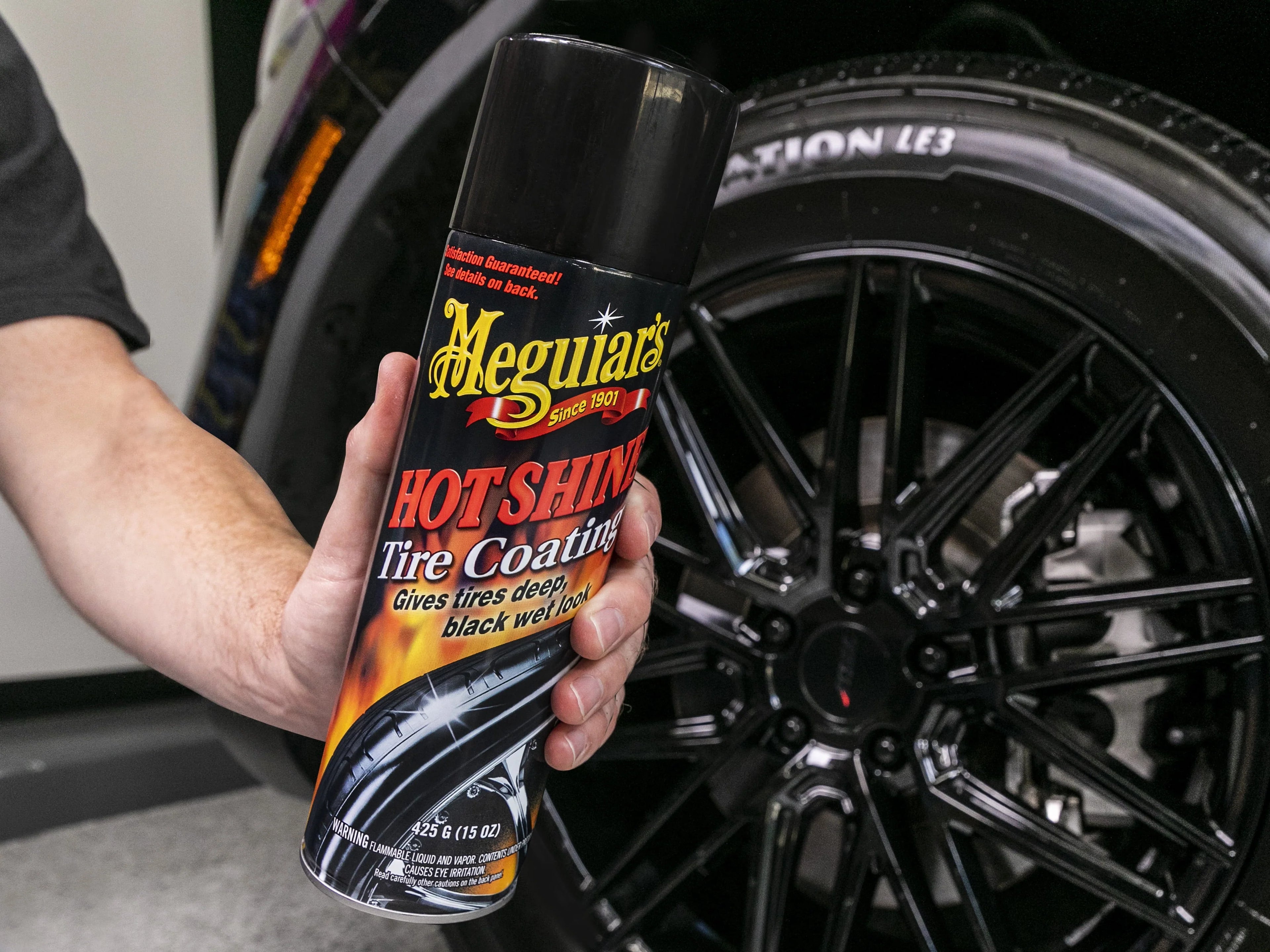 Meguiar's Hot Shine High Gloss Tire Coating, 15 oz Aerosol Y8354