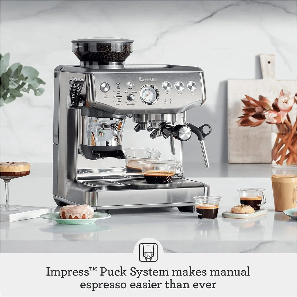 Breville Barista Express Impress Espresso Machine, 2L, Black Truffle L23039