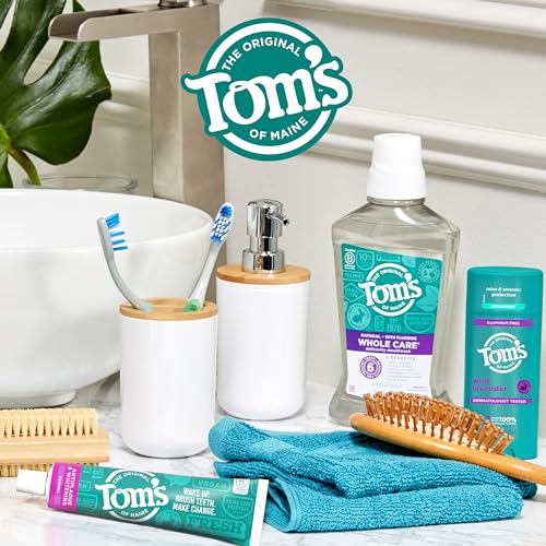 Tom's of Maine Fluoride-Free Antiplaque & Whitening Toothpaste, Peppermint, 5.5 oz, 2-Pack U812