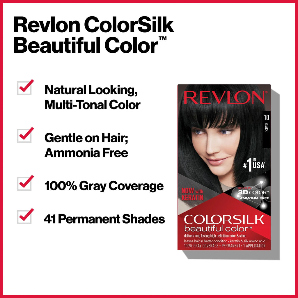 Revlon ColorSilk Permanent Hair Color, 81 Light Blonde E75631