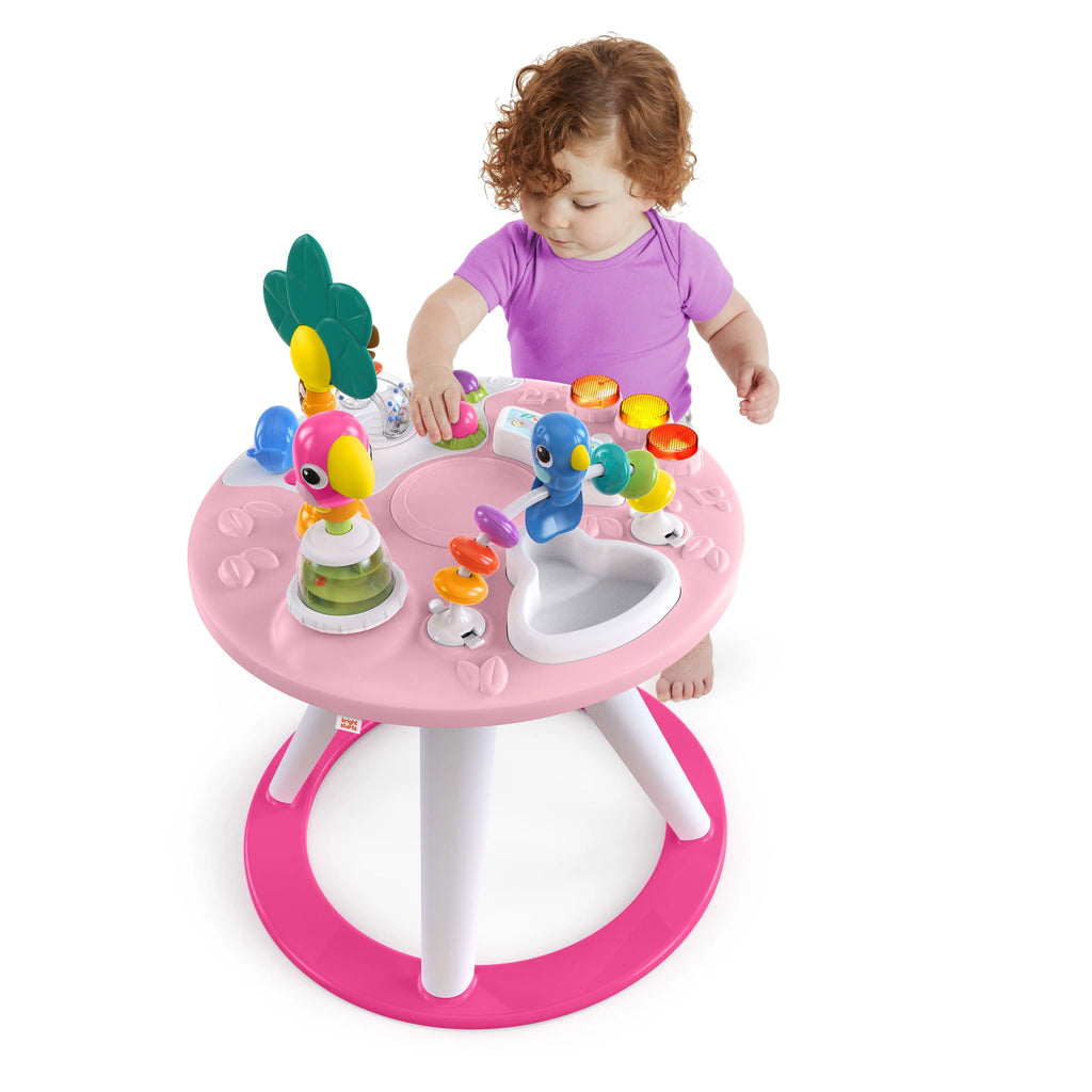 Bright Starts Around We Go 2-in-1 Baby Activity Center & Table, Tropic Coral J1927
