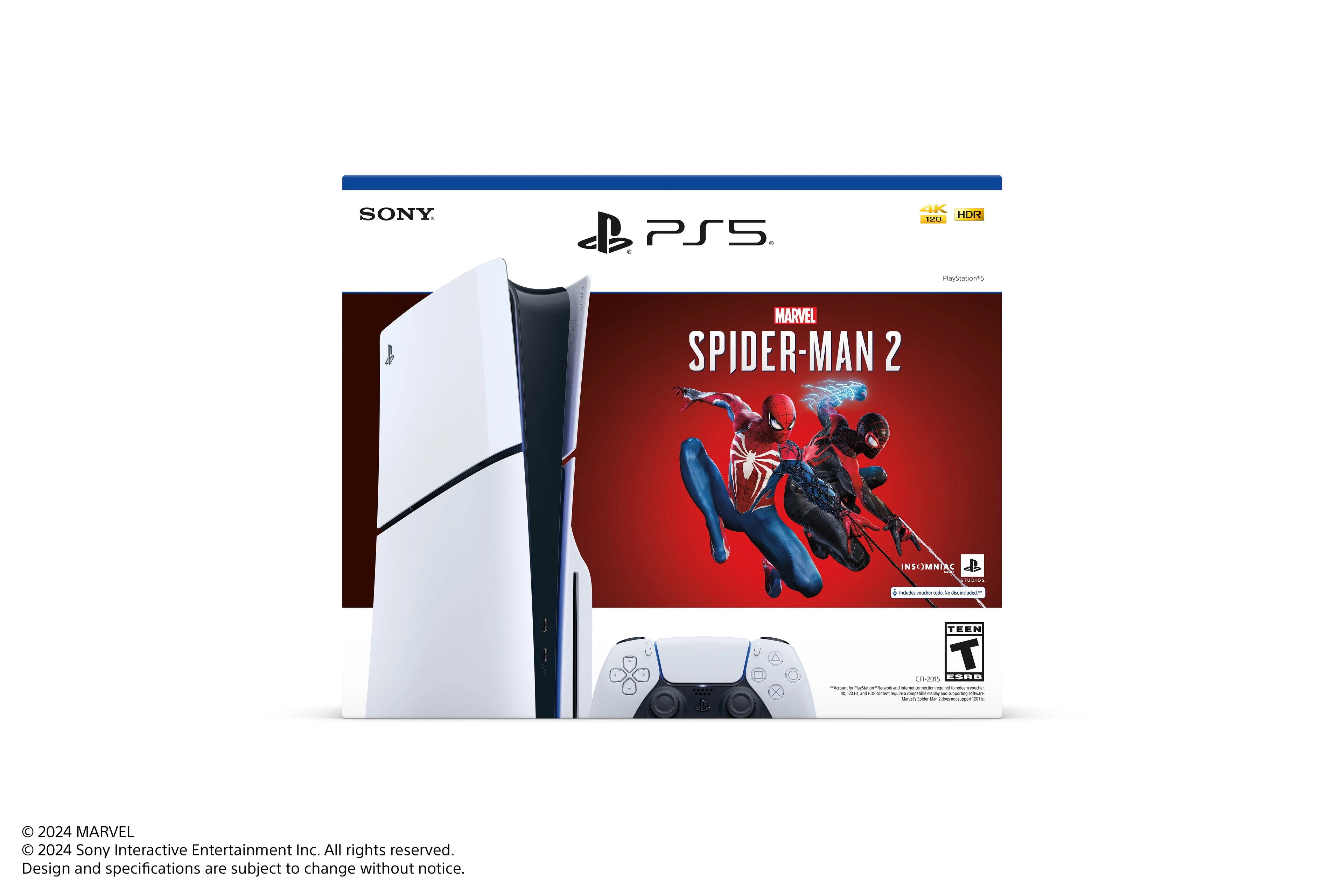 PlayStation 5 Disc Console Slim - Marvel's Spider-Man 2 Bundle O373