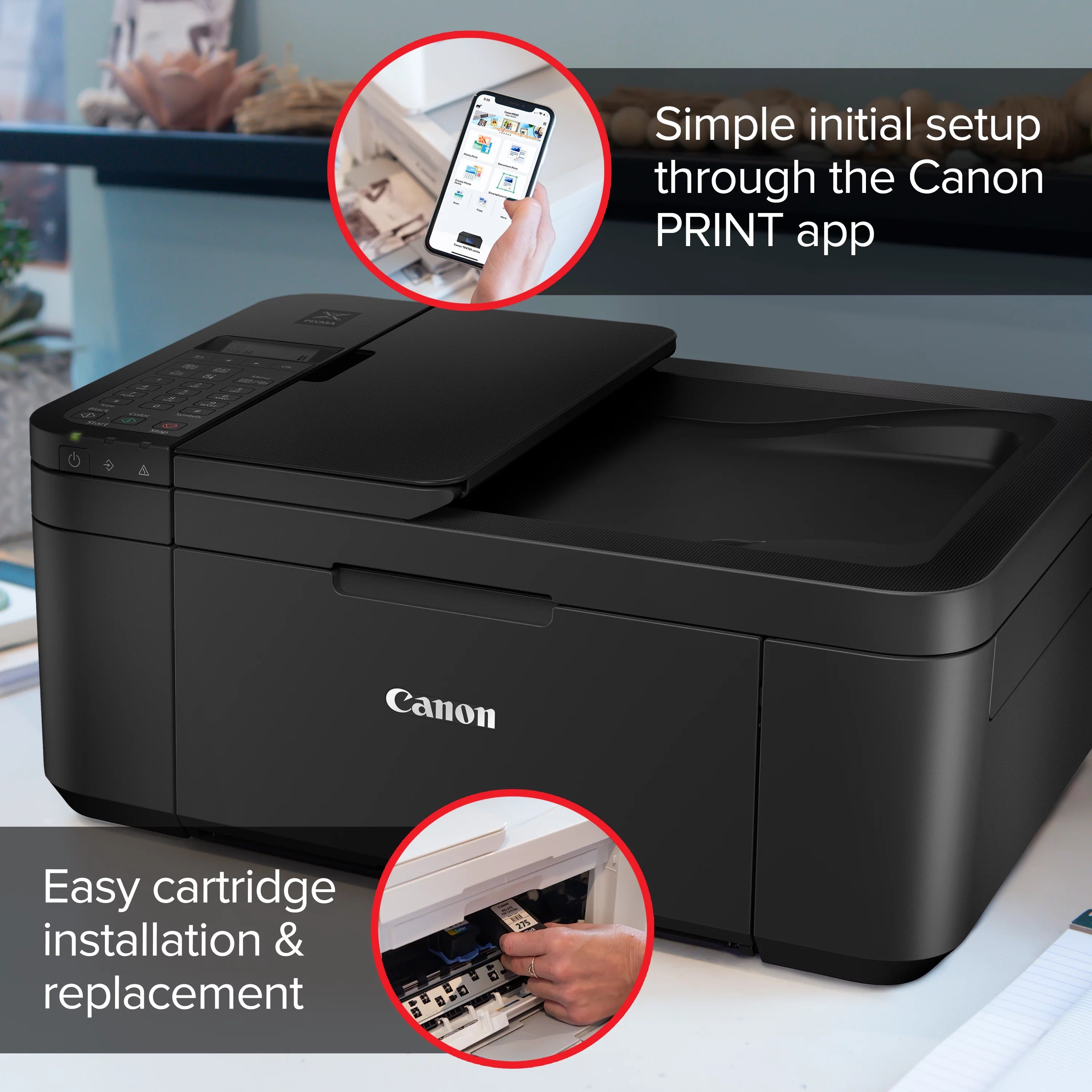 Canon PIXMA TR4722 All-in-One Wireless InkJet Printer with ADF and Fax X358