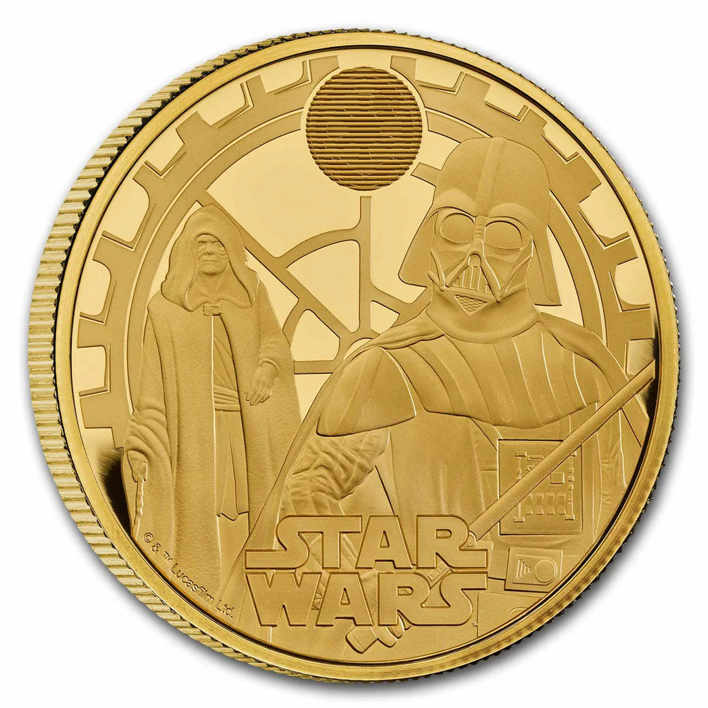 Star Wars Darth Vader & Emperor 1 oz Gold £100 Proof Coin G623