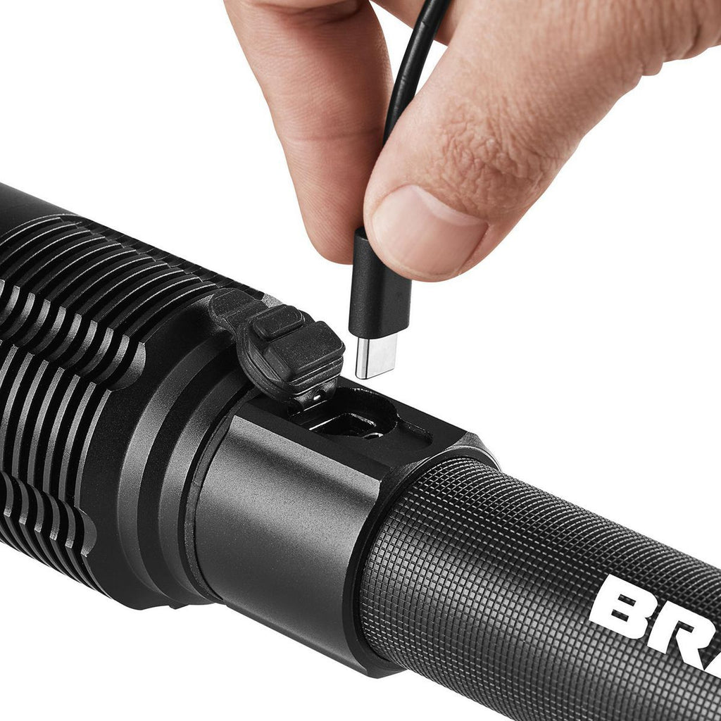 BRAUN 7000 Lumen Rechargeable Waterproof LED Flashlight B798