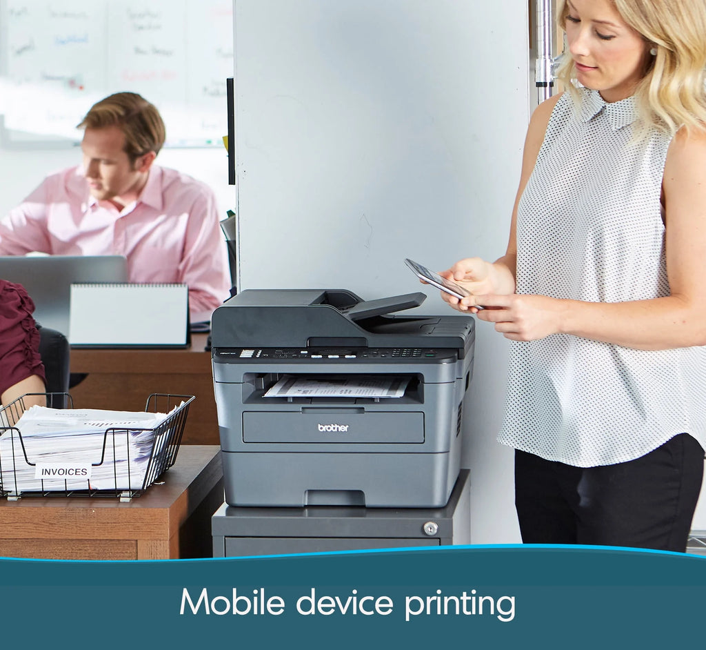 Brother MFC-L2710DW Monochrome Laser All-in-One Printer, Wireless Duplex E304