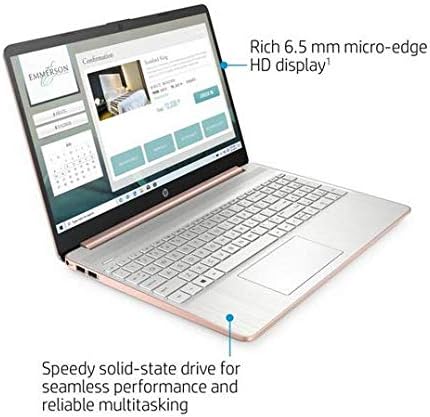 HP 15.6" Ryzen 5 8GB 256GB Laptop Rose Gold I4619