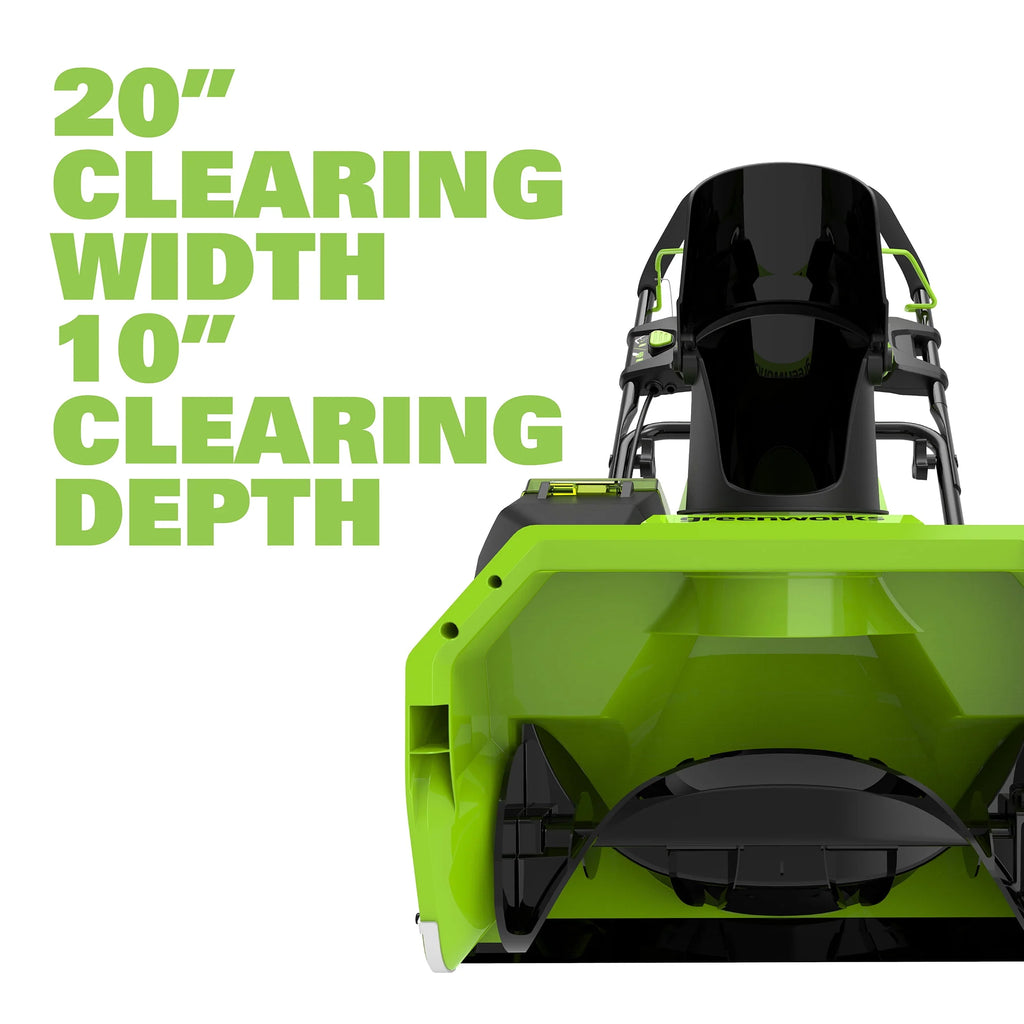 Greenworks 40V 20-inch Cordless Brushless Snow Blower with 4.0 Ah Battery and Charger Z632086