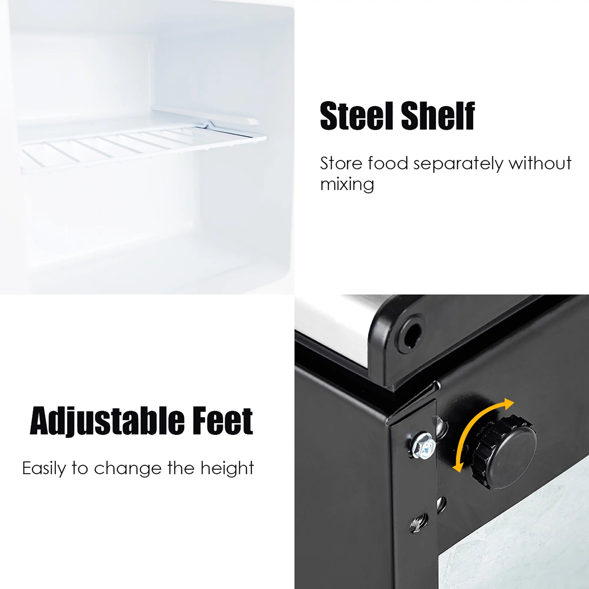 STAKOL 1.1 cu.ft. Compact Single Door Mini Upright Freezer H880