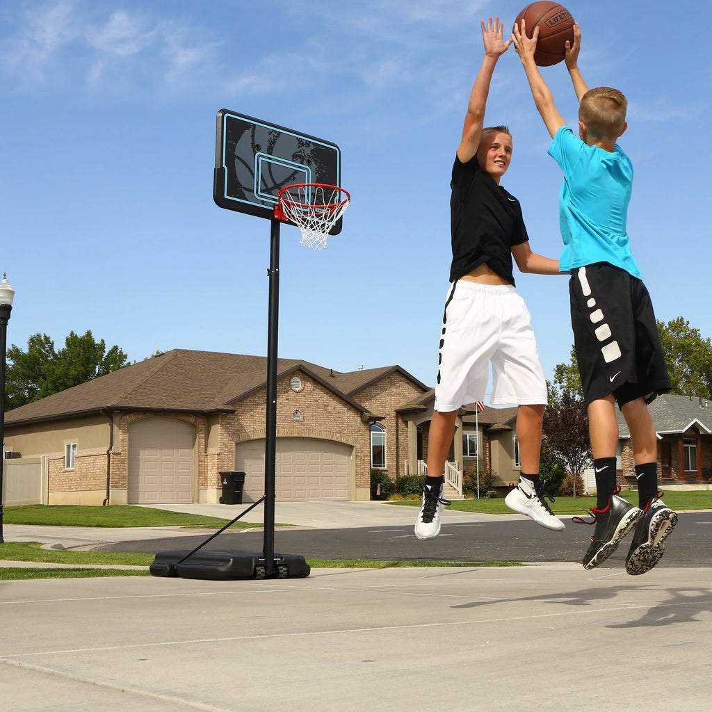 Lifetime Adjustable Portable Basketball Hoop, 44 inch HDPE Plastic Impact A80209