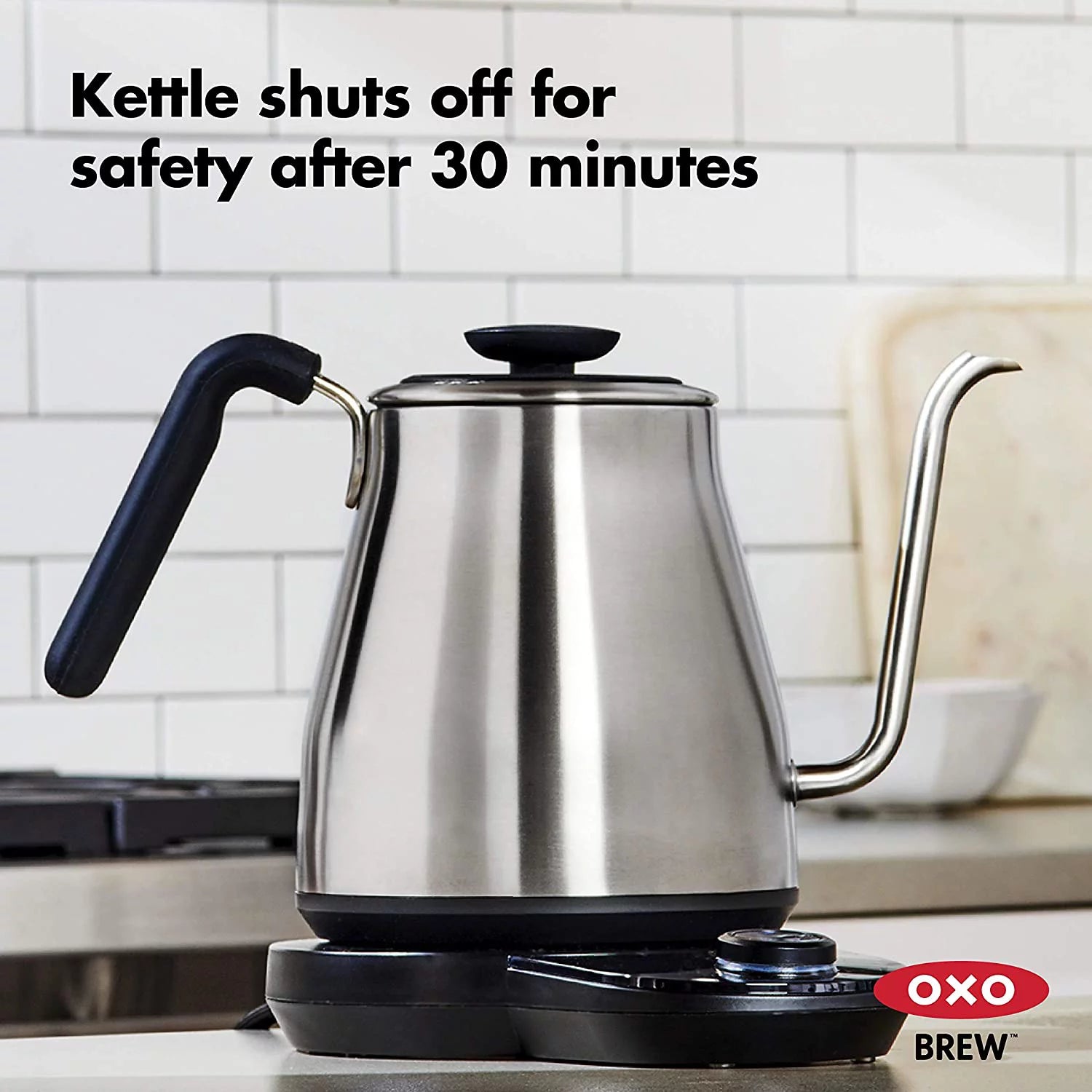 OXO Brew Gooseneck Electric Kettle 1L Stainless Steel H181