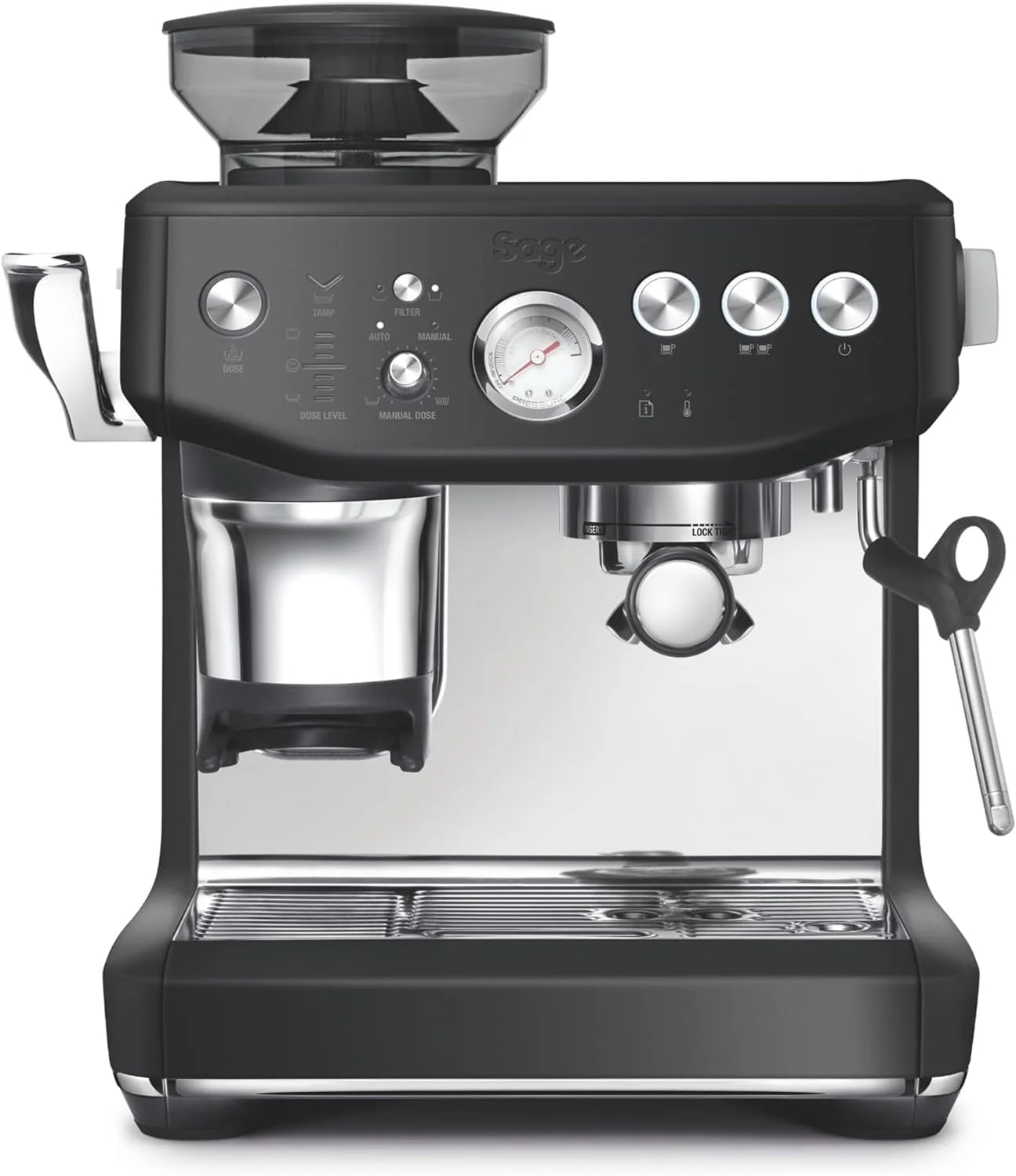 Breville Barista Express Impress Espresso Machine, 2 Liters - Black Truffle