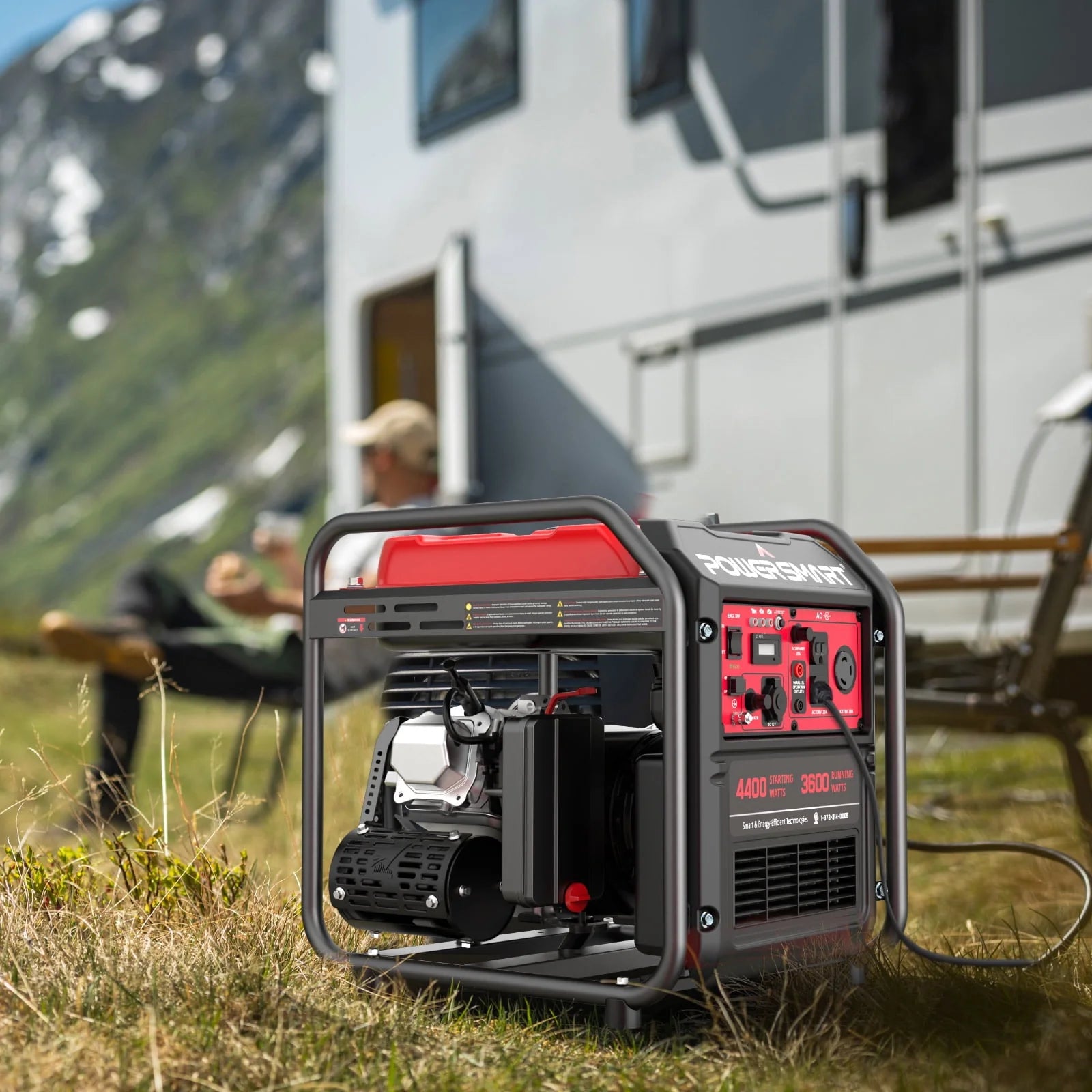 PowerSmart 4400-Watt Gas Generator for Home and Outdoor Use K7449