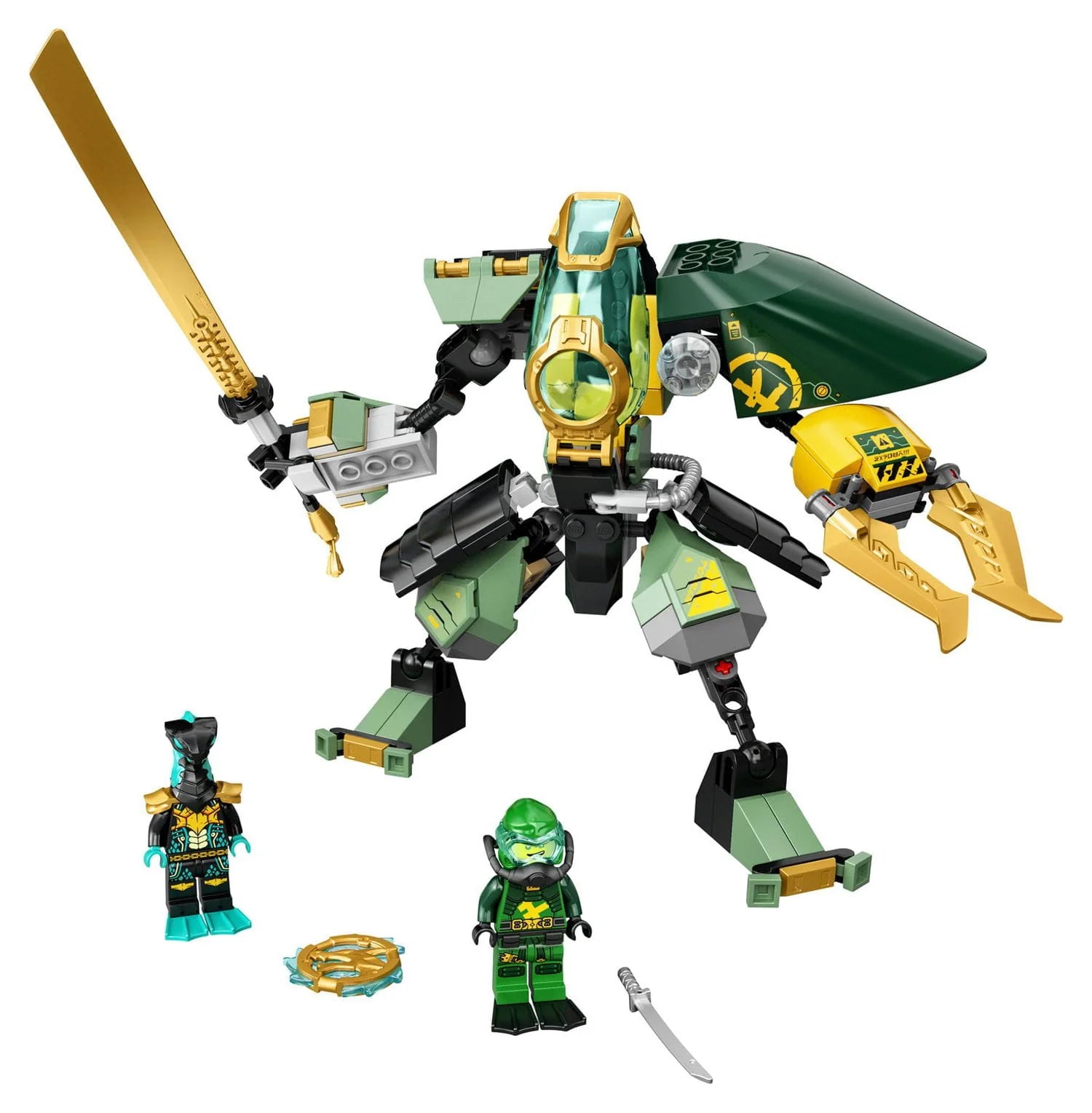 LEGO NINJAGO Lloyd's Hydro Mech 71750 Building Toy with Lloyd Minifigure, 228 Pieces Z7143