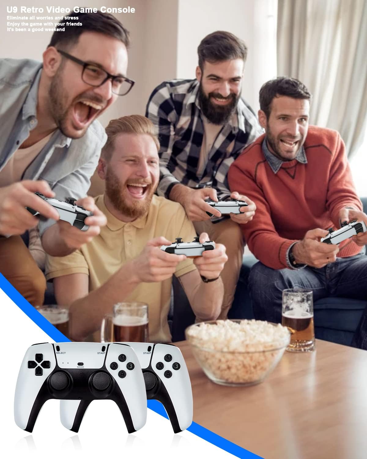 Retro Game Console with 4K HD and Wireless Controller J73053