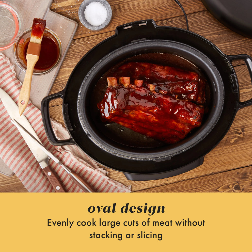 Crock-Pot 7-Quart Manual Slow Cooker, Black S97260