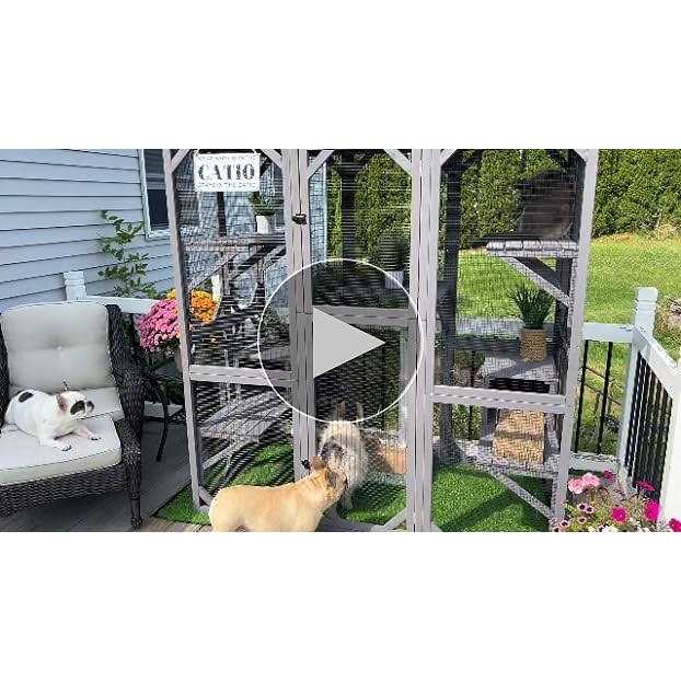 Gutinneen Large Catio Outdoor Cat Enclosure with Door A2054
