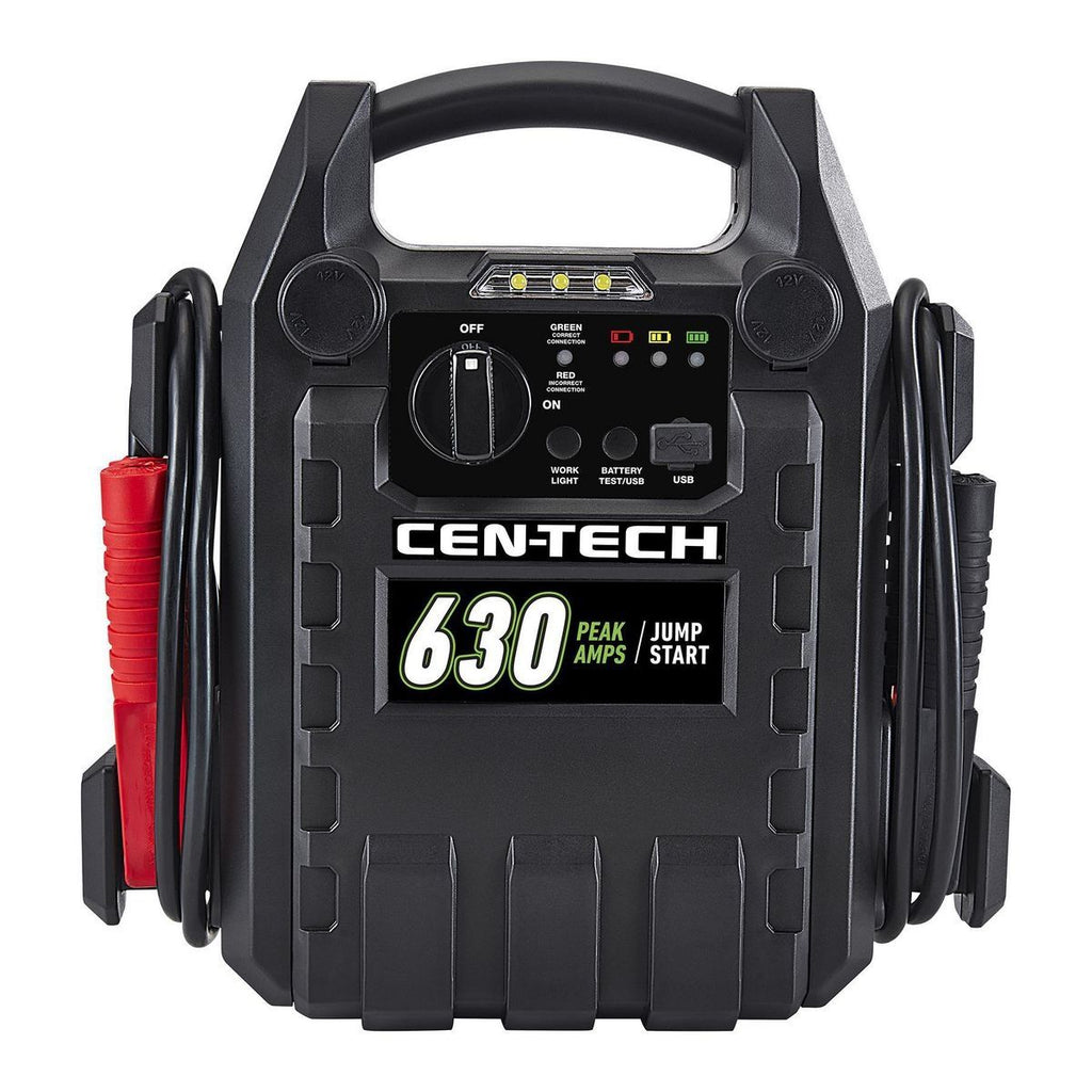 CEN-TECH 630 Peak Amp Portable Car Battery Jump Starter B7135