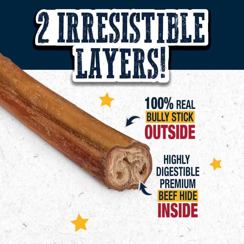 Cadet Bully Hide Sticks All-Natural Dog Chews O445