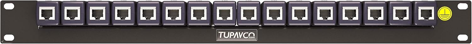 Tupavco TP316 Ethernet Surge Protector 16 Port PoE+ Gigabit Rack Mount Q1440
