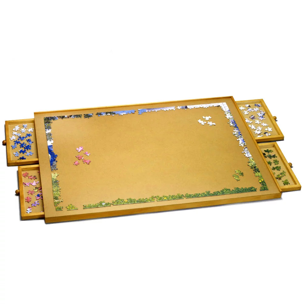 Bits and Pieces Jumbo 1500 Piece Puzzle Plateau with Storage Drawers, 26x35" Y456
