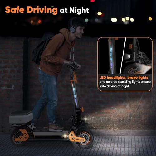 Ruitoo Electric Scooter 1000W Motor, Off Road Foldable E-Scooter for Adults H59744
