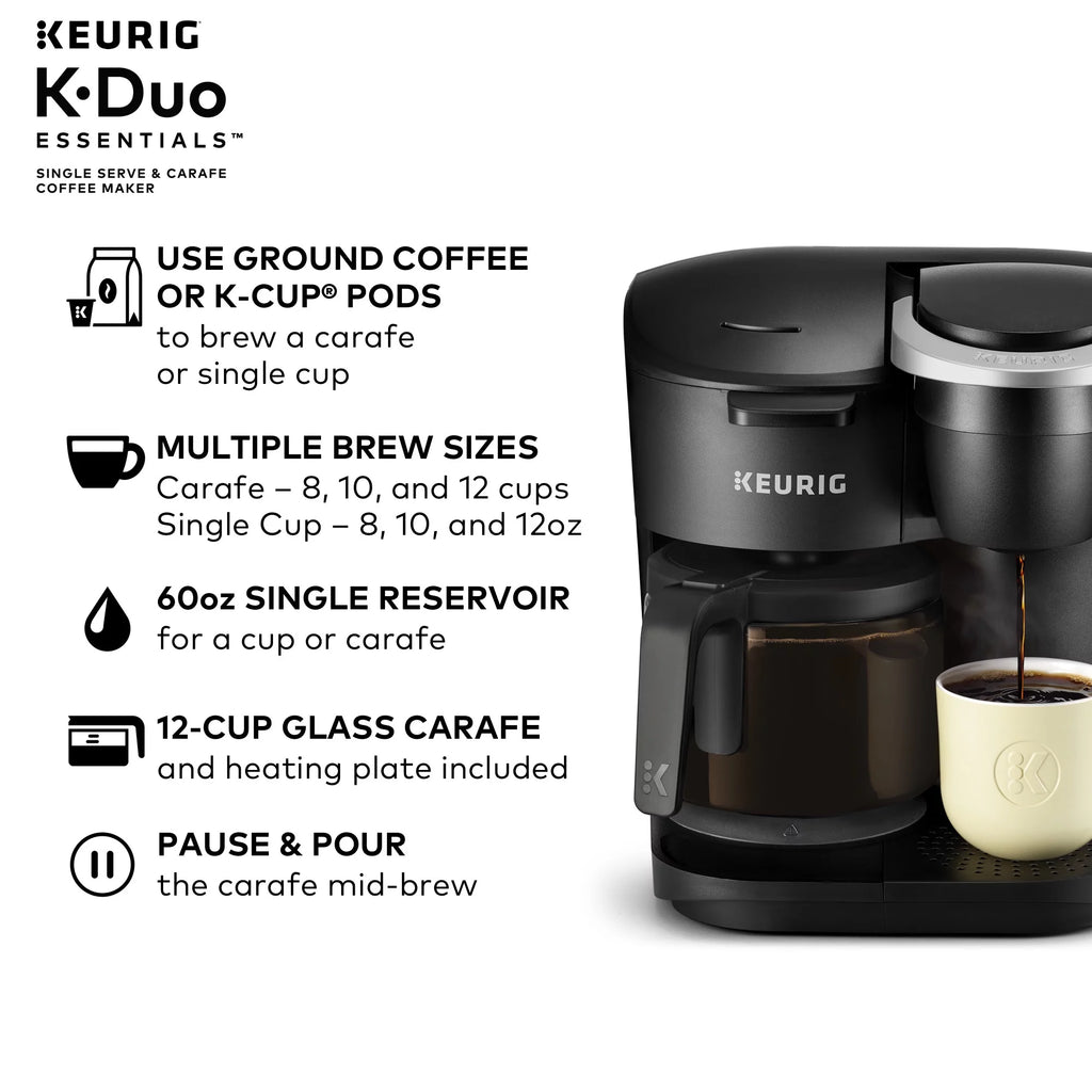 Keurig K-Duo Essentials Single Serve & Carafe Coffee Maker M122