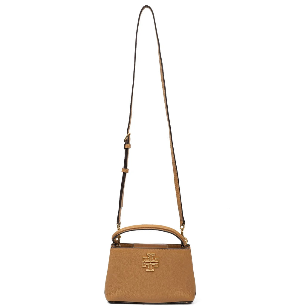 Tory Burch Women's Britten Pebbled Leather Micro Satchel Crossbody Bag A13564