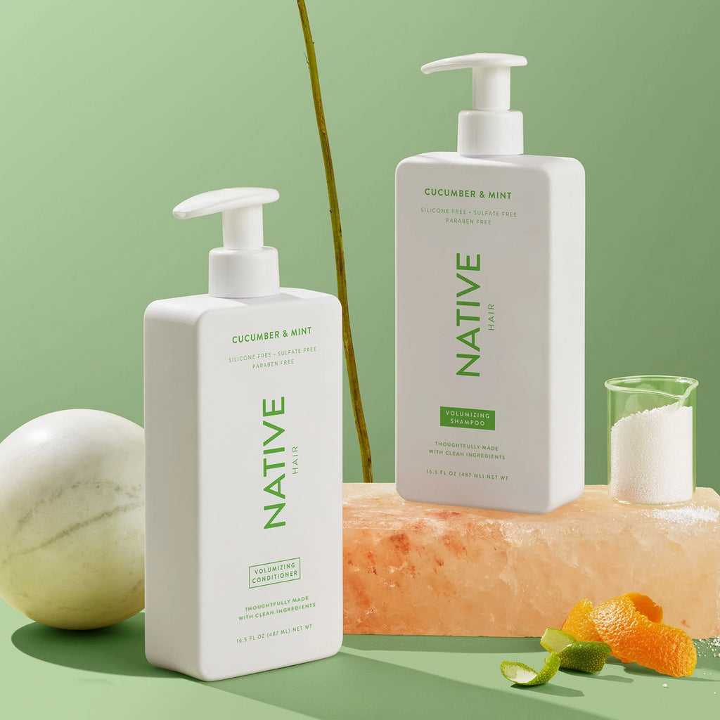 Native Volumizing Shampoo, Cucumber & Mint, Sulfate Free, 16.5 oz E747