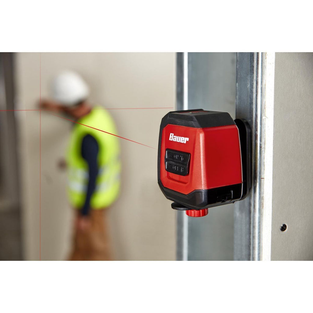 BAUER 40 ft. Self-Leveling Cross-Line Laser Level Y5644