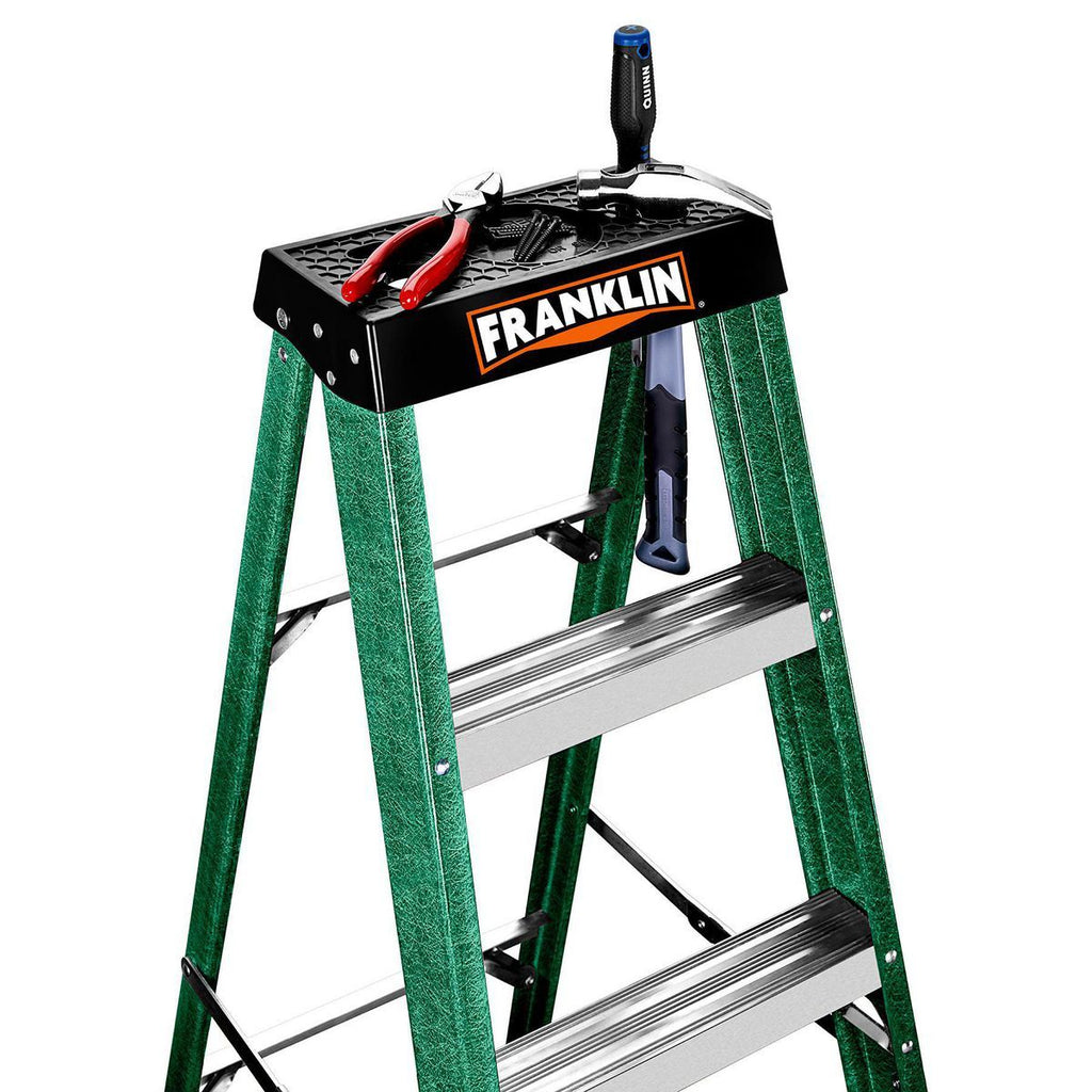 FRANKLIN 6 ft. Type II 225 lb. Fiberglass Stepladder U867921